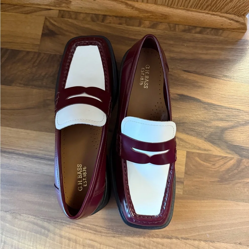 GH BASS Bowery Leather Penny Loafers size 7.5 never worn - Picture 3 of 10